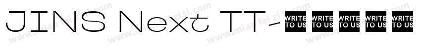 JINS Next TT字体转换